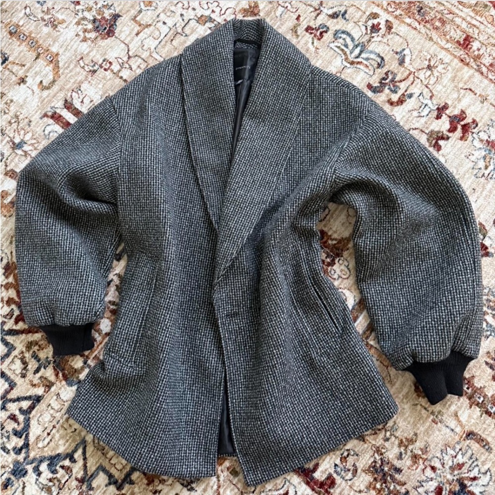 Dynamite Grey Wool Coat